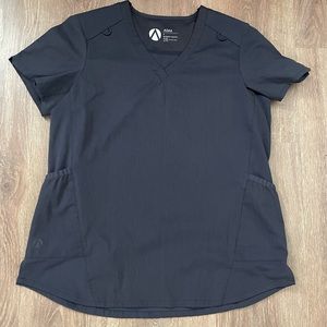 Adar Small Gray Scrub Top